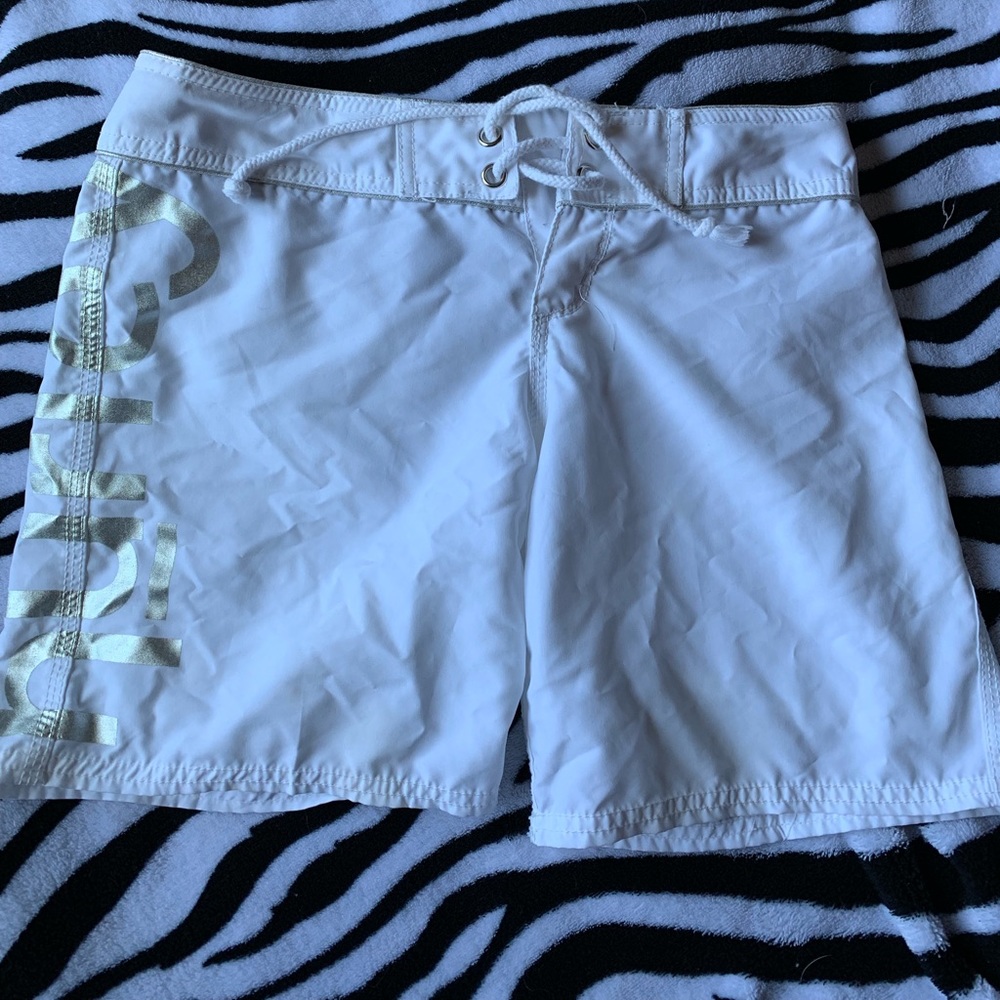 White Hurley Board shorts